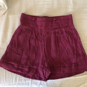 Maroon dressy shorts